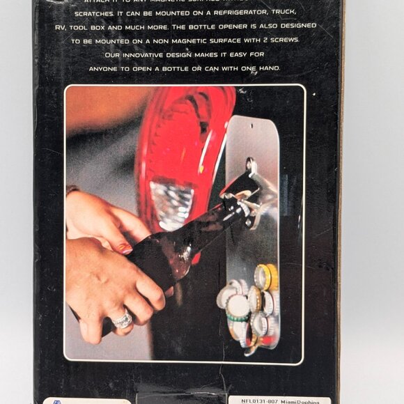 NFL Miami Dolphins Clink 'n Drink Magnetic Bottle Opener 5"x10" - Picture 10 of 13